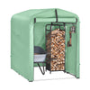 SoBuy KLS11-GR Abri de Jardin, Cabane de Jardin Exterieur Imperméable, abri Moto avec des Crochets, Garage pour Vélo et Outils, Abri Vélo, Rangement et Stockage, Vert, 120x176x163 cm
