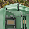 SoBuy KLS11-GR Abri de Jardin, Cabane de Jardin Exterieur Imperméable, abri Moto avec des Crochets, Garage pour Vélo et Outils, Abri Vélo, Rangement et Stockage, Vert, 120x176x163 cm