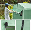 SoBuy KLS11-GR Abri de Jardin, Cabane de Jardin Exterieur Imperméable, abri Moto avec des Crochets, Garage pour Vélo et Outils, Abri Vélo, Rangement et Stockage, Vert, 120x176x163 cm