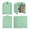 SoBuy KLS11-GR Abri de Jardin, Cabane de Jardin Exterieur Imperméable, abri Moto avec des Crochets, Garage pour Vélo et Outils, Abri Vélo, Rangement et Stockage, Vert, 120x176x163 cm