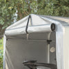 SoBuy KLS11-L Abri de Jardin, Cabane de Jardin Exterieur Imperméable, abri Moto, Garage pour Vélo et Outils, Abri Vélo, Rangement et Stockage, Argent, 159x165x219 cm