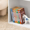 SoBuy KMB01-II-W Bibliothèque Enfant Rangement Jouet Enfant avec 3 Étagères et 2 Compartiments Ouverts Meuble Rangement Jouet Étagère Bibliothèque Porte-revues Blanc 68x30x68 cm