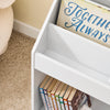 SoBuy KMB01-II-W Bibliothèque Enfant Rangement Jouet Enfant avec 3 Étagères et 2 Compartiments Ouverts Meuble Rangement Jouet Étagère Bibliothèque Porte-revues Blanc 68x30x68 cm