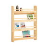 SoBuy KMB08-K-N Bibliotheque Enfant Étagère Livre Enfant 4 Niveaux Meuble Rangement Jouet Bibliothèque Meuble de Rangement Etagere Chambre Naturel 60x12x80cm