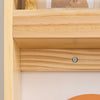 SoBuy KMB08-K-N Bibliotheque Enfant Étagère Livre Enfant 4 Niveaux Meuble Rangement Jouet Bibliothèque Meuble de Rangement Etagere Chambre Naturel 60x12x80cm