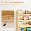 SoBuy KMB08-K-N Bibliotheque Enfant Étagère Livre Enfant 4 Niveaux Meuble Rangement Jouet Bibliothèque Meuble de Rangement Etagere Chambre Naturel 60x12x80cm
