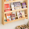 SoBuy KMB08-N Bibliotheque Enfant Étagère Livre Enfant 4 Niveaux Meuble Rangement Jouet Bibliothèque Meuble de Rangement Etagere Chambre Naturel 80x12x118cm