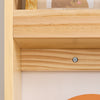 SoBuy KMB08-N Bibliotheque Enfant Étagère Livre Enfant 4 Niveaux Meuble Rangement Jouet Bibliothèque Meuble de Rangement Etagere Chambre Naturel 80x12x118cm