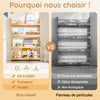 SoBuy KMB08-N Bibliotheque Enfant Étagère Livre Enfant 4 Niveaux Meuble Rangement Jouet Bibliothèque Meuble de Rangement Etagere Chambre Naturel 80x12x118cm