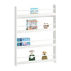 SoBuy KMB08-W Bibliotheque Enfant Étagère Livre Enfant 4 Niveaux Meuble Rangement Jouet Bibliothèque Meuble de Rangement Etagere Chambre Blanc 80x12x118cm