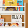 SoBuy KMB08-W Bibliotheque Enfant Étagère Livre Enfant 4 Niveaux Meuble Rangement Jouet Bibliothèque Meuble de Rangement Etagere Chambre Blanc 80x12x118cm