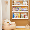 SoBuy KMB08-W Bibliotheque Enfant Étagère Livre Enfant 4 Niveaux Meuble Rangement Jouet Bibliothèque Meuble de Rangement Etagere Chambre Blanc 80x12x118cm