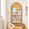 SoBuy KMB08-W Bibliotheque Enfant Étagère Livre Enfant 4 Niveaux Meuble Rangement Jouet Bibliothèque Meuble de Rangement Etagere Chambre Blanc 80x12x118cm