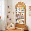 SoBuy KMB08-W Bibliotheque Enfant Étagère Livre Enfant 4 Niveaux Meuble Rangement Jouet Bibliothèque Meuble de Rangement Etagere Chambre Blanc 80x12x118cm