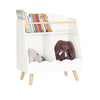SoBuy KMB100-K-W Bibliothèque Enfant, Étagère à Livres, Étagère de Rangement Jouets pour Enfants,2 Compartiments Ouverts