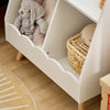SoBuy KMB100-K-W Bibliothèque Enfant, Étagère à Livres, Étagère de Rangement Jouets pour Enfants,2 Compartiments Ouverts