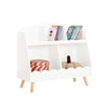 SoBuy KMB100-W Bibliothèque Enfant, Étagère à Livres, Étagère de Rangement pour Livres et Jouets, Meuble Rangement sur Pieds pour Chambre d’Enfant, 5 Compartiments Ouverts, 82 x 35 x 76 cm