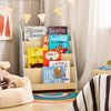 SoBuy KMB106-HG Bibliothèque Étagère à Livres pour Enfant, Étagère de Rangement Jouets et Livres pour Chambre d'enfant, Meuble Rangement Enfant avec 4 Compartiments Ouverts, 61 x 30 x 71 cm