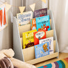SoBuy KMB106-HG Bibliothèque Étagère à Livres pour Enfant, Étagère de Rangement Jouets et Livres pour Chambre d'enfant, Meuble Rangement Enfant avec 4 Compartiments Ouverts, 61 x 30 x 71 cm