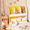 SoBuy KMB107-G Meuble Rangement Enfant pour Jouets et Livres, Organisateur de Jouets, Étagère à Livres pour Chambre d'enfant