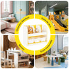 SoBuy KMB107-G Meuble Rangement Enfant pour Jouets et Livres, Organisateur de Jouets, Étagère à Livres pour Chambre d'enfant