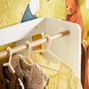 SoBuy KMB109-W Portant à Vêtements Enfant, Penderie pour Enfants, Garde-Robe Enfants, Étagère à Vêtement Enfant