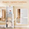 SoBuy KMB110-W Portant à Vêtements Enfant, Penderie pour Enfants, Garde-Robe Enfants, Étagère à Vêtement | Prévente