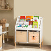 SoBuy KMB115-W Bibliothèque Enfant avec 4 Étagères et 2 Boîtes de Rangement