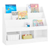 SoBuy KMB118-W Bibliothèque Enfant Meuble Rangement Jouet Enfant avec 3 Compartiments Petite Bibliotheque Livre 3 Niveaux Etagere Chambre Blanc 100x30x80cm