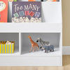 SoBuy KMB118-W Bibliothèque Enfant Meuble Rangement Jouet Enfant avec 3 Compartiments Petite Bibliotheque Livre 3 Niveaux Etagere Chambre Blanc 100x30x80cm
