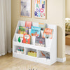 SoBuy KMB118-W Bibliothèque Enfant Meuble Rangement Jouet Enfant avec 3 Compartiments Petite Bibliotheque Livre 3 Niveaux Etagere Chambre Blanc 100x30x80cm