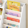 SoBuy KMB119-W Bibliotheque Enfant 3 Niveaux Bibliothèque Montessori avec Rangement Jouet et Paniers Tissu Meuble Chambre Enfant Etagere Chambre Blanc 80x40x80cm