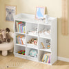 SoBuy KMB120-W Bibliothèque Enfant Rangement Jouet Enfant avec 9 Compartiments Meuble Rangement Jouet Étagère Bibliothèque Porte-revues Blanc 95x34x105 cm