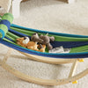 SoBuy KMB16-J Chaise a Bascule, Lit Enfant Bébé, Hamac Enfant, Chaise Longue à Bascule pour Enfant, Rocking-Chair, pour Chambre d'enfant, Patio, Salon, Jardin, 124x36x45 cm