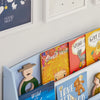 SoBuy KMB32-B Bibliothèque Enfant Rangement Jouet Enfant Bibliotheque Livre 4 Niveaux Étagère à Livres Meuble de Rangement Chambre d'Eanfant Bureau Salon Bleu clair 80x30x88 cm