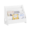 SoBuy KMB32-K-W Bibliothèque Enfant Rangement Jouet Enfant Bibliotheque Livre 4 Niveaux et 1 Compartiment Ouvert Étagère à Livres Meuble de Rangement Chambre d'Eanfant Bureau Salon Blanc 70x30x60 cm