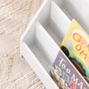 SoBuy KMB32-K-W Bibliothèque Enfant Rangement Jouet Enfant Bibliotheque Livre 4 Niveaux et 1 Compartiment Ouvert Étagère à Livres Meuble de Rangement Chambre d'Eanfant Bureau Salon Blanc 70x30x60 cm