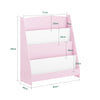 SoBuy KMB32-P Bibliothèque Enfant, Étagère à Livres Enfants, Étagère de Rangement pour Chambre d'enfants