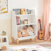 SoBuy KMB47-W Bibliothèque Étagère à Livres Étagère de Rangement pour Livres et Jouets Enfant, Porte-revues avec 3 étagères, 60x25x80 cm