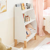SoBuy KMB47-W Bibliothèque Étagère à Livres Étagère de Rangement pour Livres et Jouets Enfant, Porte-revues avec 3 étagères, 60x25x80 cm