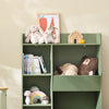 SoBuy KMB55-K-GR Bibliothèque Enfant Rangement Jouet Enfant avec 5 Compartiments Meuble Rangement Jouet Étagère Bibliothèque Porte-revues Vert 80x34x104cm