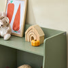 SoBuy KMB55-K-GR Bibliothèque Enfant Rangement Jouet Enfant avec 5 Compartiments Meuble Rangement Jouet Étagère Bibliothèque Porte-revues Vert 80x34x104cm