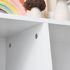 SoBuy KMB55-K-W Bibliothèque Enfant Rangement Jouet Enfant avec 5 Compartiments Meuble Rangement Jouet Étagère Bibliothèque Porte-revues Blanc 80x34x104cm