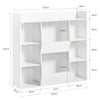 SoBuy KMB55-W Bibliothèque Enfant Rangement Jouet Enfant avec 8 Compartiments Meuble Rangement Jouet Étagère Bibliothèque Porte-revues Blanc 106x30x104 cm