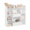 SoBuy KMB55-W Bibliothèque Enfant Rangement Jouet Enfant avec 8 Compartiments Meuble Rangement Jouet Étagère Bibliothèque Porte-revues Blanc 106x30x104 cm