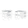 SoBuy KMB60-HG Ensemble Table et Chaise Enfant avec 1 porte-rouleau de papier, 1 sortie de papier, 1locateur de papier et 3 emplacements pour stylos