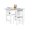 SoBuy KMB60-HG Ensemble Table et Chaise Enfant avec 1 porte-rouleau de papier, 1 sortie de papier, 1locateur de papier et 3 emplacements pour stylos