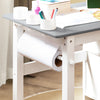 SoBuy KMB60-HG Ensemble Table et Chaise Enfant avec 1 porte-rouleau de papier, 1 sortie de papier, 1locateur de papier et 3 emplacements pour stylos