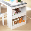 SoBuy KMB60-HG Ensemble Table et Chaise Enfant avec 1 porte-rouleau de papier, 1 sortie de papier, 1locateur de papier et 3 emplacements pour stylos