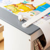 SoBuy KMB60-HG Ensemble Table et Chaise Enfant avec 1 porte-rouleau de papier, 1 sortie de papier, 1locateur de papier et 3 emplacements pour stylos